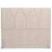 Cabeceira Cama Box Casal Queen 160 cm Aurora W01 Suede Bege - Lyam Decor