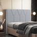 Cabeceira Cama Box Casal Queen 160 cm Aurora W01 Suede Cinza - Lyam Decor