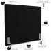Cabeceira Cama Box Casal Queen 160 cm Aurora W01 Suede Preto - Lyam Decor
