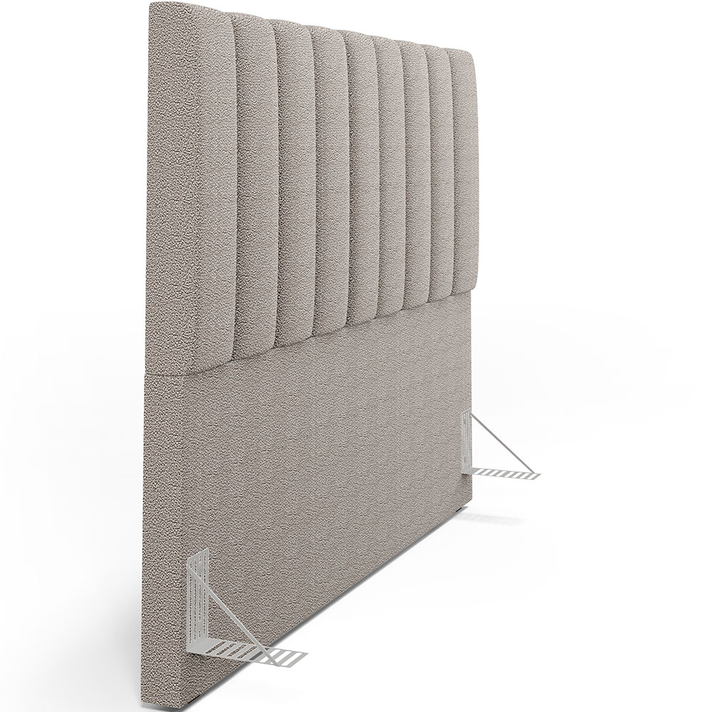 Cabeceira Cama Box Casal Queen 160 cm Dália W01 Bouclê Bege - Lyam Decor