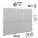 Cabeceira Cama Box Casal Queen 160 cm Dália W01 Bouclê Cinza - Lyam Decor