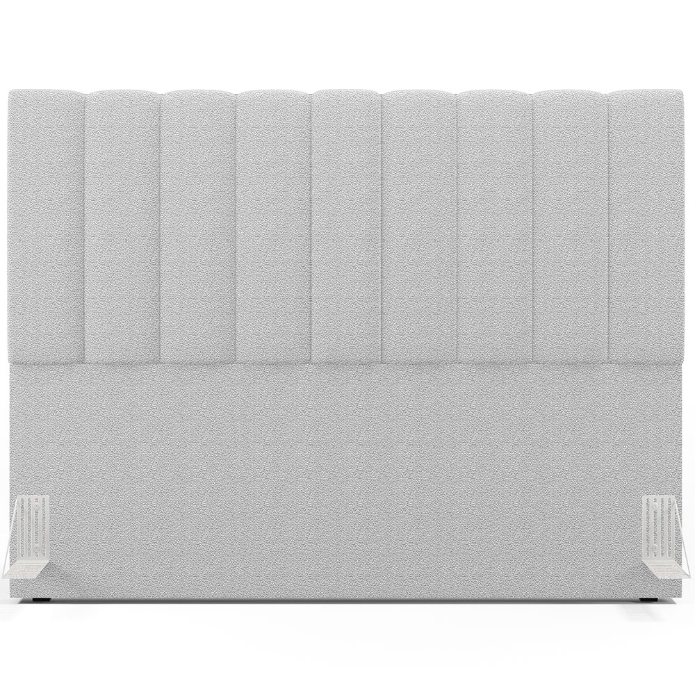 Cabeceira Cama Box Casal Queen 160 cm Dália W01 Bouclê Cinza - Lyam Decor