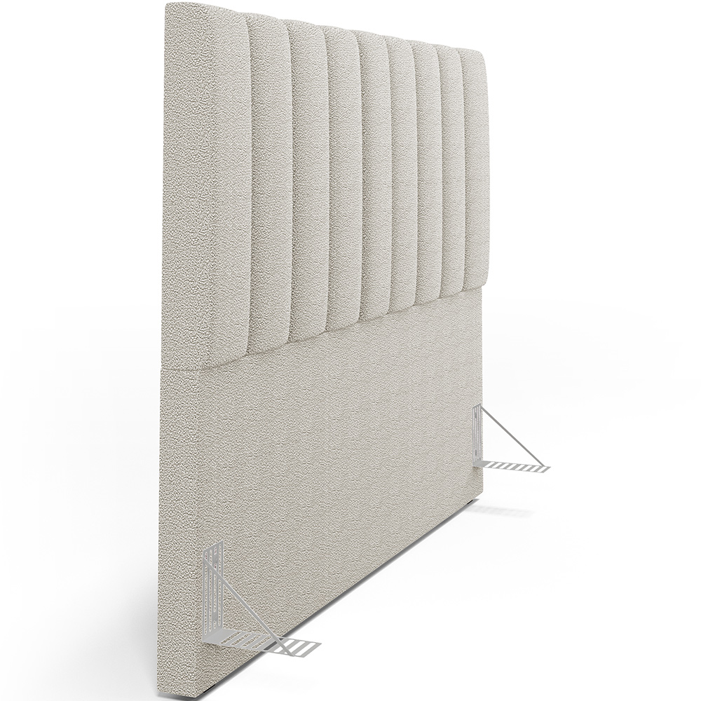 Cabeceira Cama Box Casal Queen 160 cm Dália W01 Bouclê Creme - Lyam Decor