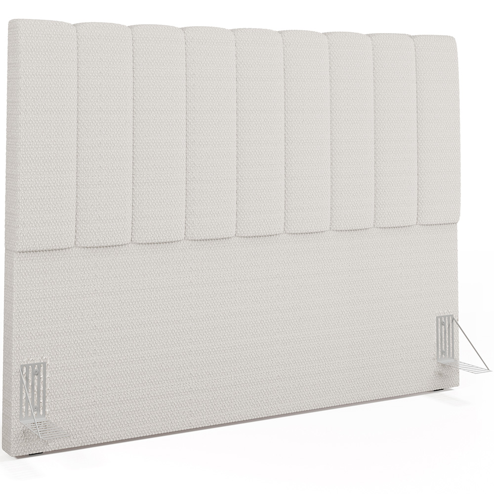 Cabeceira Cama Box Casal Queen 160 cm Dália W01 Bouclê Cru - Lyam Decor