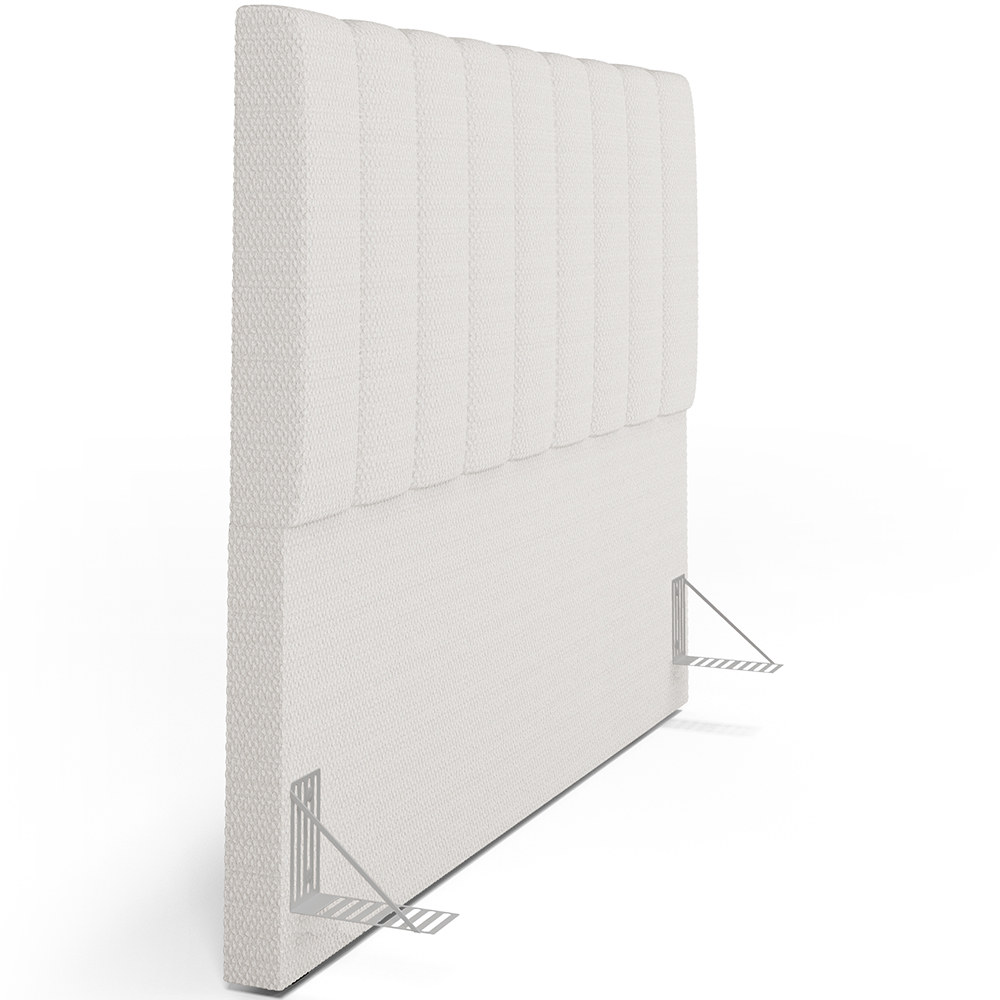 Cabeceira Cama Box Casal Queen 160 cm Dália W01 Bouclê Cru - Lyam Decor