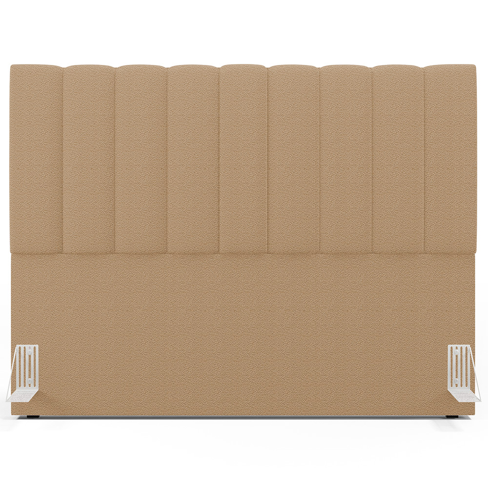 Cabeceira Cama Box Casal Queen 160 cm Dália W01 Bouclê Mostarda - Lyam Decor