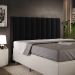Cabeceira Cama Box Casal Queen 160 cm Dália W01 Bouclê Preto - Lyam Decor