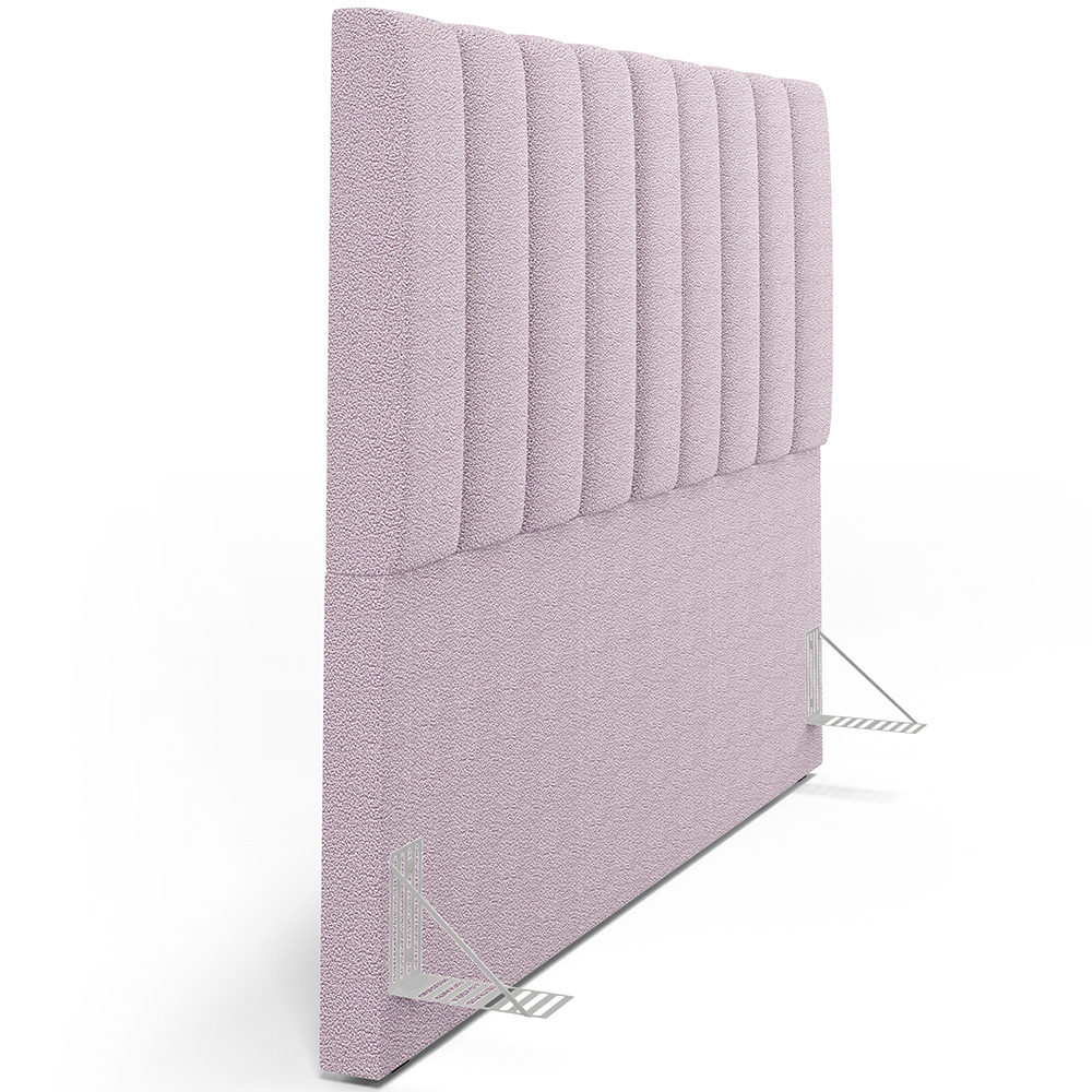 Cabeceira Cama Box Casal Queen 160 cm Dália W01 Bouclê Rosê - Lyam Decor