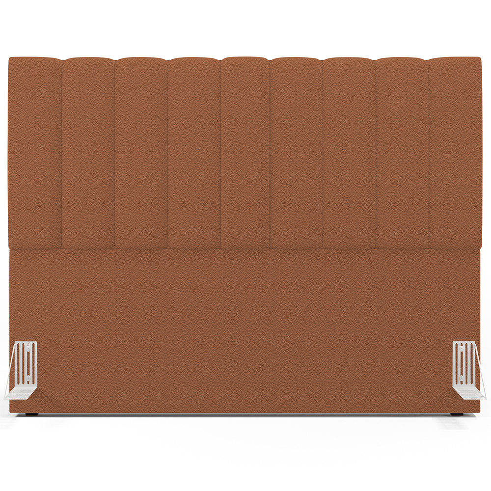 Cabeceira Cama Box Casal Queen 160 cm Dália W01 Bouclê Terracota - Lyam Decor