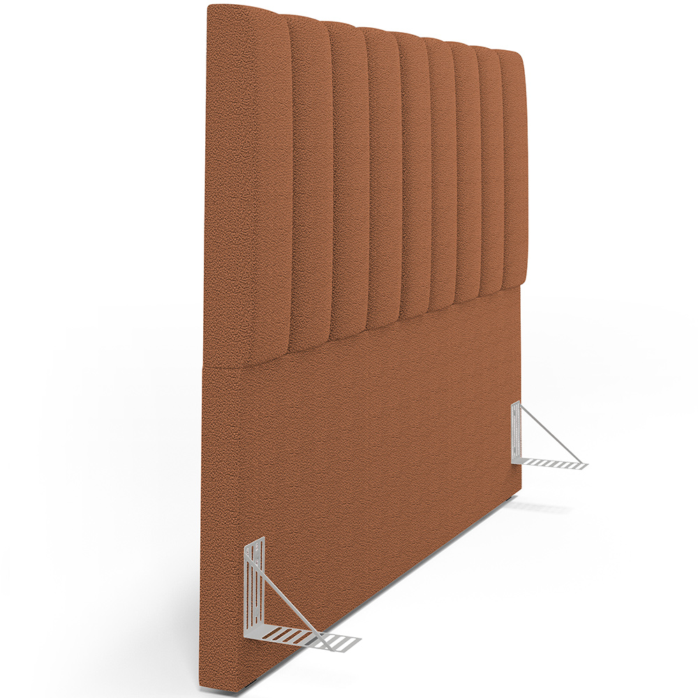 Cabeceira Cama Box Casal Queen 160 cm Dália W01 Bouclê Terracota - Lyam Decor