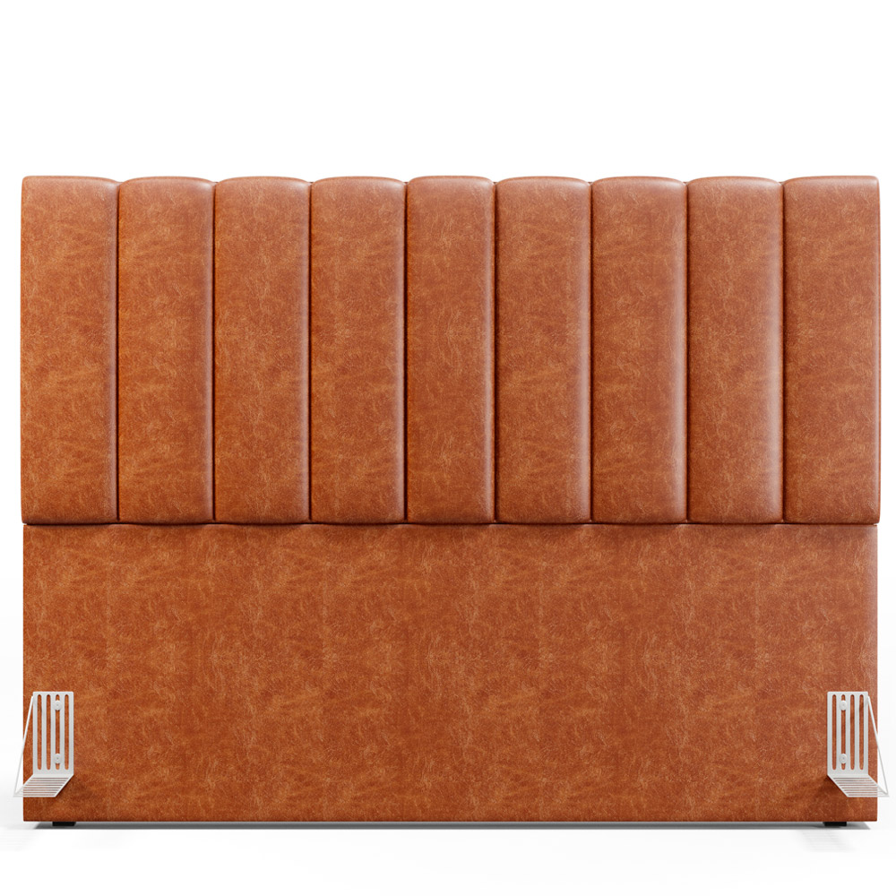 Cabeceira Cama Box Casal Queen 160 cm Dália W01 Couríssimo Camel - Lyam Decor
