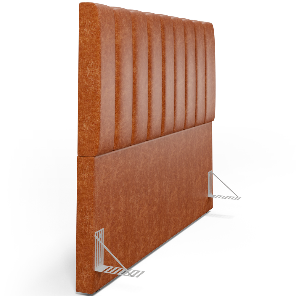 Cabeceira Cama Box Casal Queen 160 cm Dália W01 Couríssimo Camel - Lyam Decor