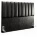 Cabeceira Cama Box Casal Queen 160 cm Dália W01 Couríssimo Preto - Lyam Decor