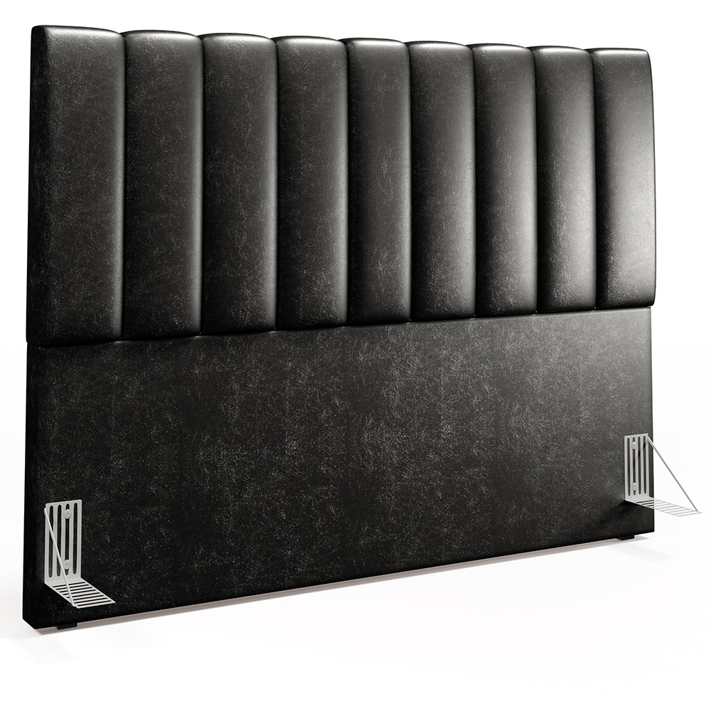 Cabeceira Cama Box Casal Queen 160 cm Dália W01 Couríssimo Preto - Lyam Decor