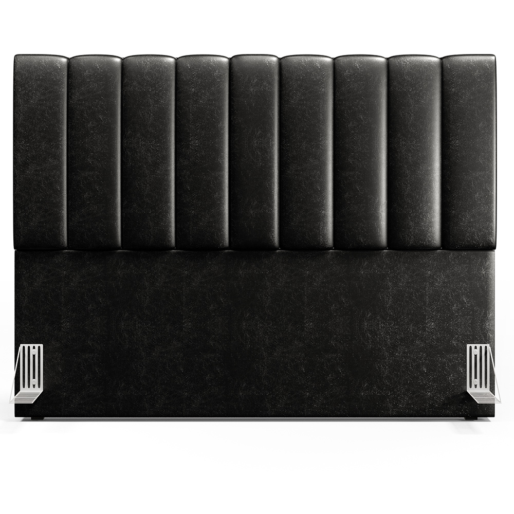 Cabeceira Cama Box Casal Queen 160 cm Dália W01 Couríssimo Preto - Lyam Decor