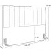 Cabeceira Cama Box Casal Queen 160 cm Dália W01 Couríssimo Preto - Lyam Decor