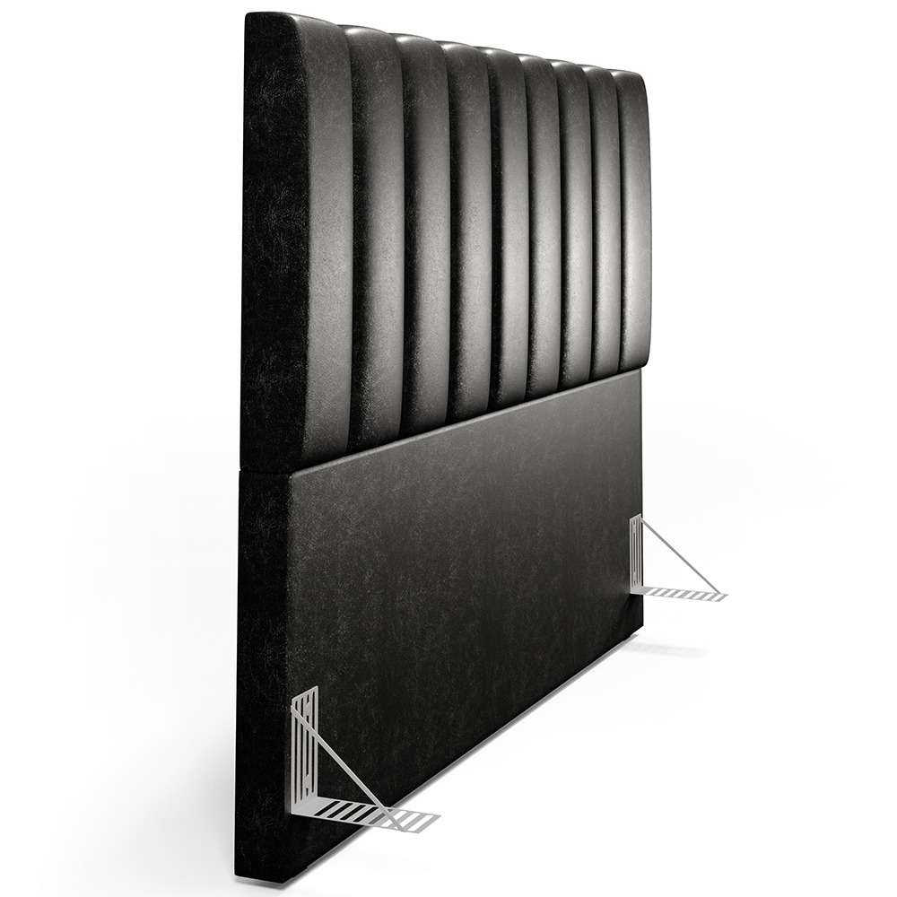 Cabeceira Cama Box Casal Queen 160 cm Dália W01 Couríssimo Preto - Lyam Decor