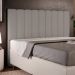 Cabeceira Cama Box Casal Queen 160 cm Dália W01 Linho Bege - Lyam Decor