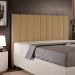 Cabeceira Cama Box Casal Queen 160 cm Dália W01 Linho Bege Escuro - Lyam Decor