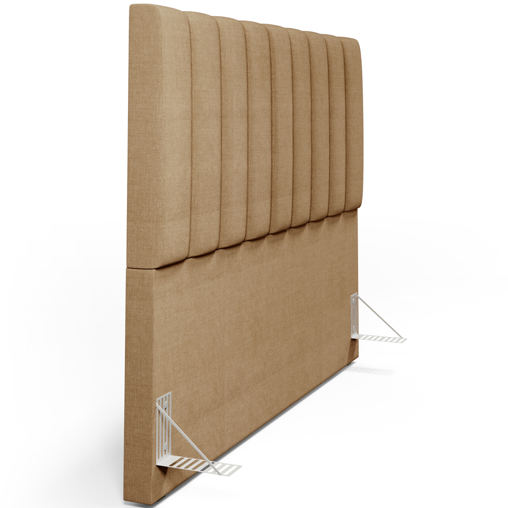 Cabeceira Cama Box Casal Queen 160 cm Dália W01 Linho Bege Escuro - Lyam Decor