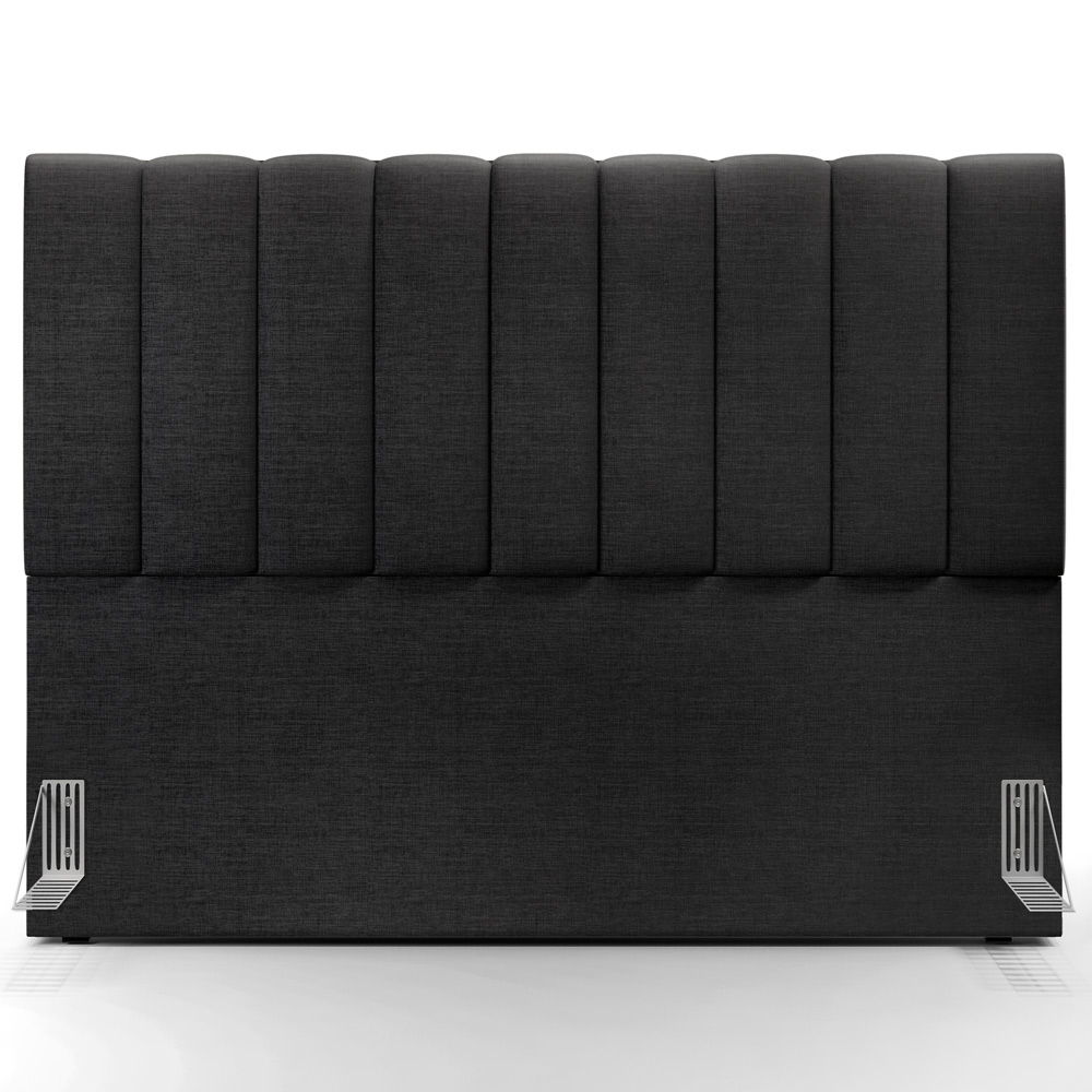 Cabeceira Cama Box Casal Queen 160 cm Dália W01 Linho Chumbo - Lyam Decor