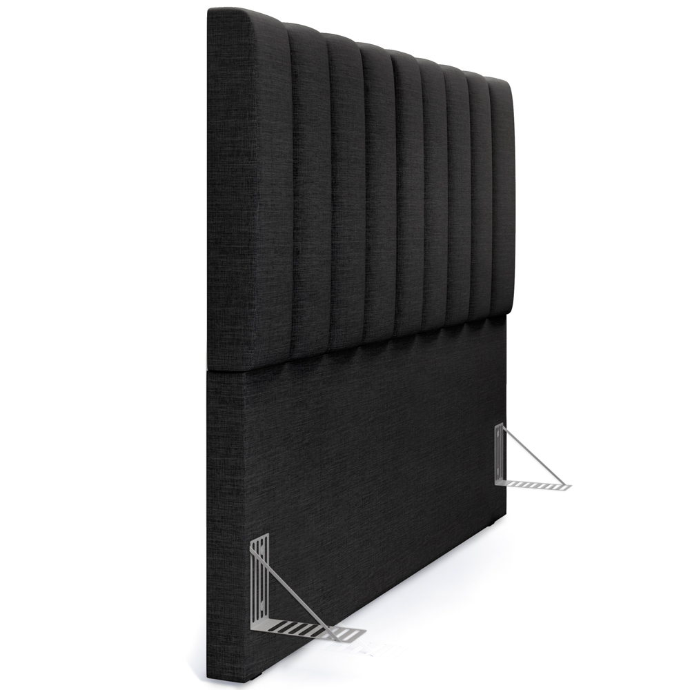 Cabeceira Cama Box Casal Queen 160 cm Dália W01 Linho Chumbo - Lyam Decor