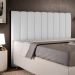 Cabeceira Cama Box Casal Queen 160 cm Dália W01 Linho Cinza - Lyam Decor