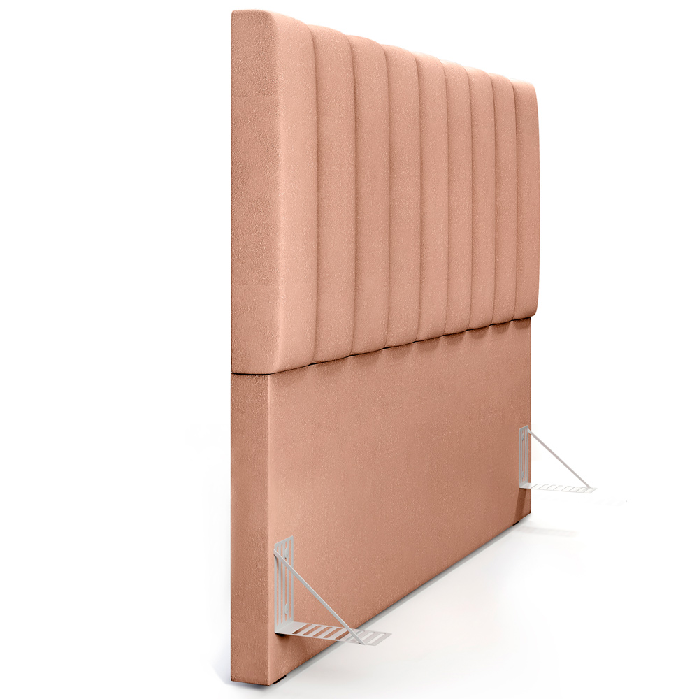 Cabeceira Cama Box Casal Queen 160 cm Dália W01 Linho Rosê - Lyam Decor
