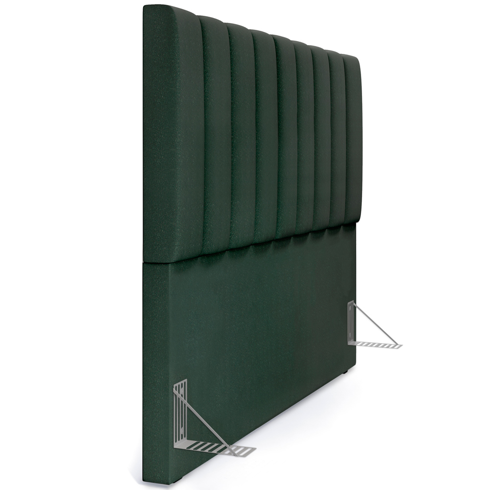 Cabeceira Cama Box Casal Queen 160 cm Dália W01 Linho Verde Musgo - Lyam Decor