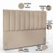 Cabeceira Cama Box Casal Queen 160 cm Dália W01 Suede Bege - Lyam Decor
