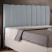 Cabeceira Cama Box Casal Queen 160 cm Dália W01 Suede Cinza - Lyam Decor