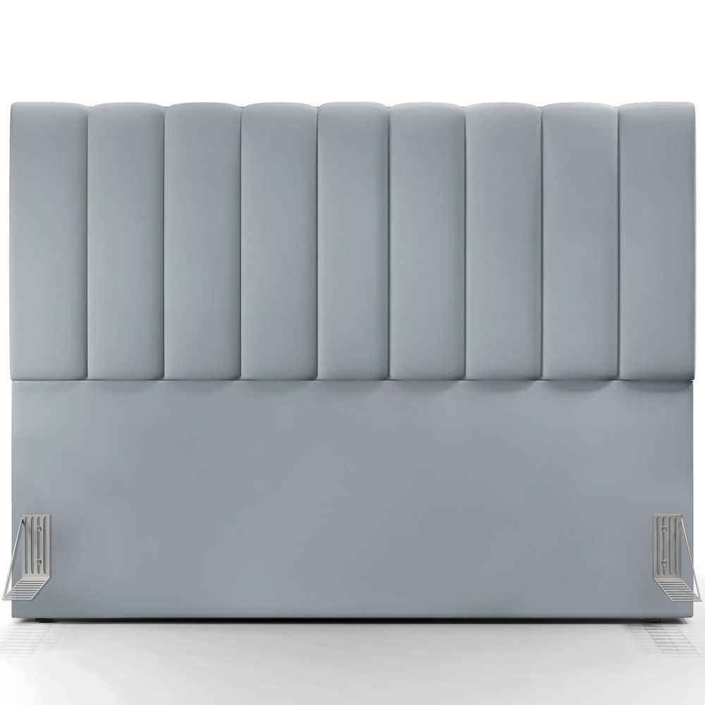 Cabeceira Cama Box Casal Queen 160 cm Dália W01 Suede Cinza - Lyam Decor