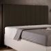 Cabeceira Cama Box Casal Queen 160 cm Dália W01 Suede Marrom - Lyam Decor