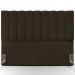 Cabeceira Cama Box Casal Queen 160 cm Dália W01 Suede Marrom - Lyam Decor