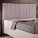 Cabeceira Cama Box Casal Queen 160 cm Dália W01 Suede Rosê - Lyam Decor