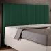 Cabeceira Cama Box Casal Queen 160 cm Dália W01 Suede Verde Musgo - Lyam Decor