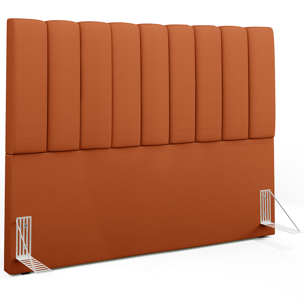 Cabeceira Cama Box Casal Queen 160 cm Dália W01 Tecido Terracota - Lyam Decor
