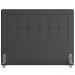 Cabeceira Cama Box Casal Queen 160 cm P05 Atenas Linho Cinza Escuro - Lyam Decor