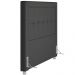 Cabeceira Cama Box Casal Queen 160 cm P05 Atenas Linho Cinza Escuro - Lyam Decor