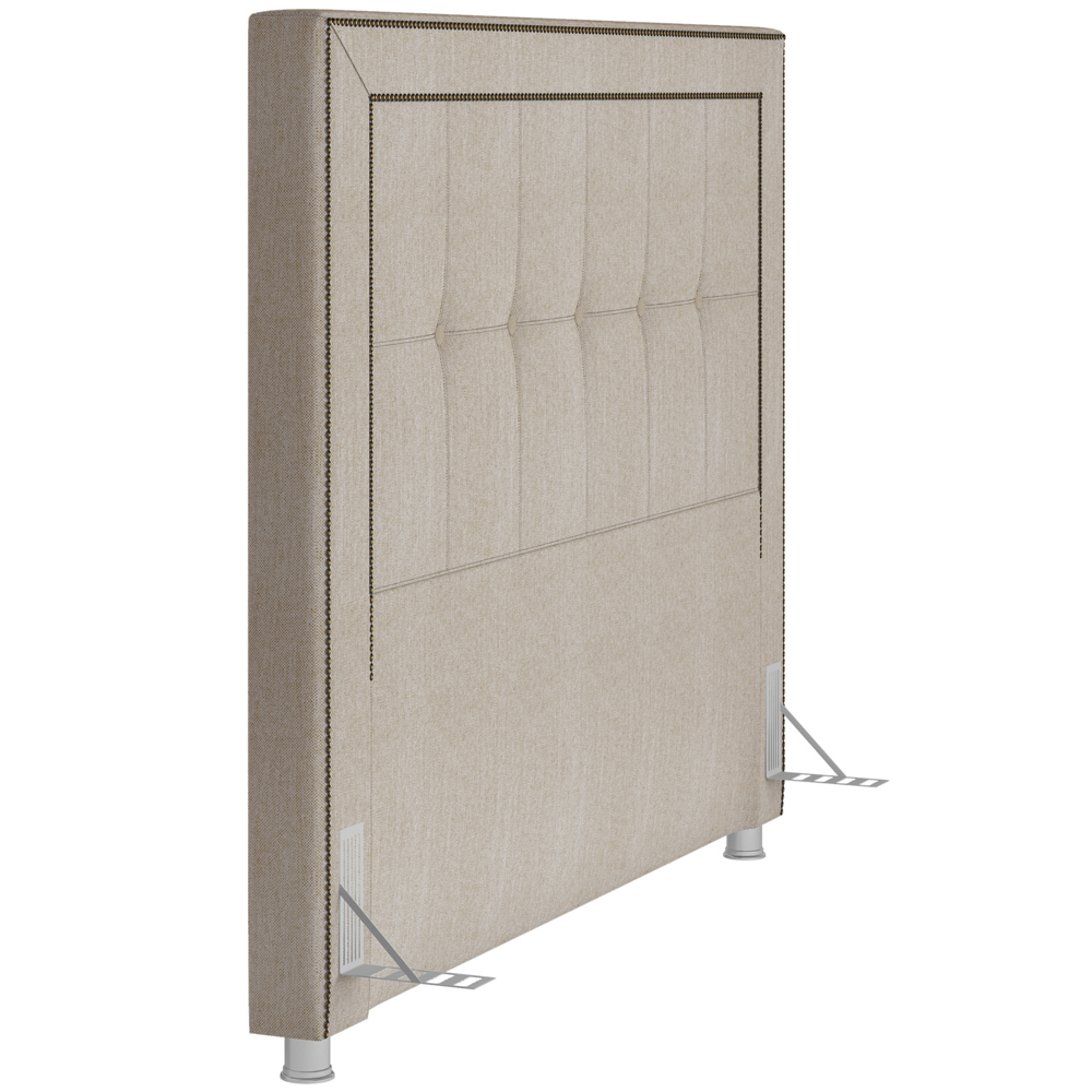 Cabeceira Cama Box Casal Queen 160 cm P05 Atenas Linho Creme - Lyam Decor