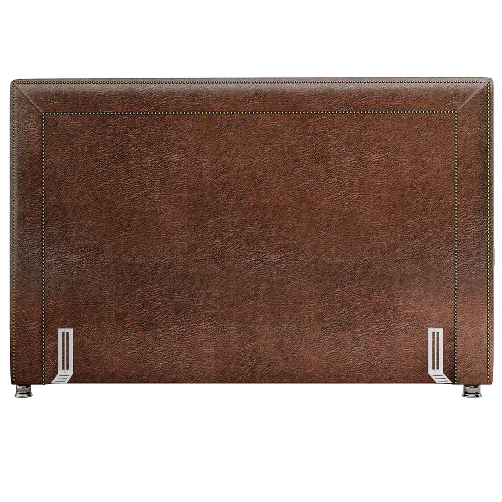 Cabeceira Cama Box Casal Queen 160 cm P05 Berlim Corino Marrom - Lyam Decor