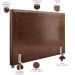 Cabeceira Cama Box Casal Queen 160 cm P05 Berlim Corino Marrom - Lyam Decor