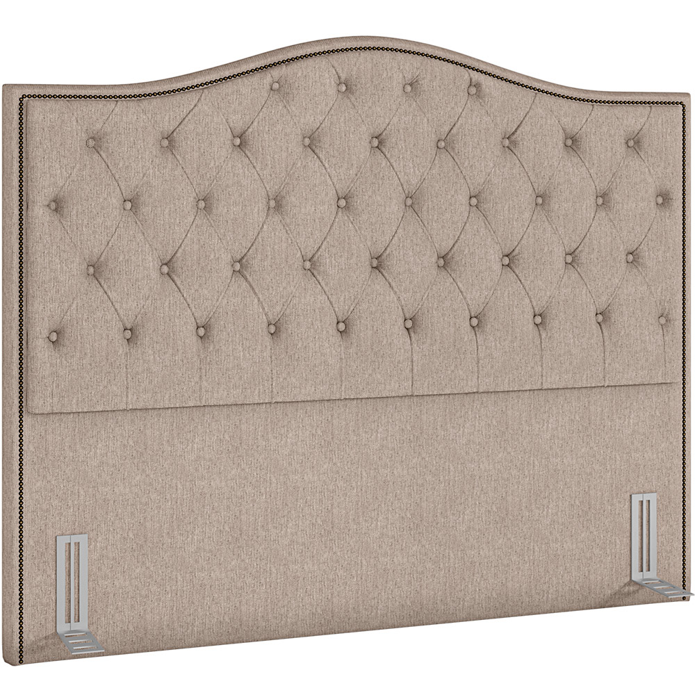 Cabeceira Cama Box Casal Queen 160 cm P05 Grécia Linho Bege - Lyam Decor