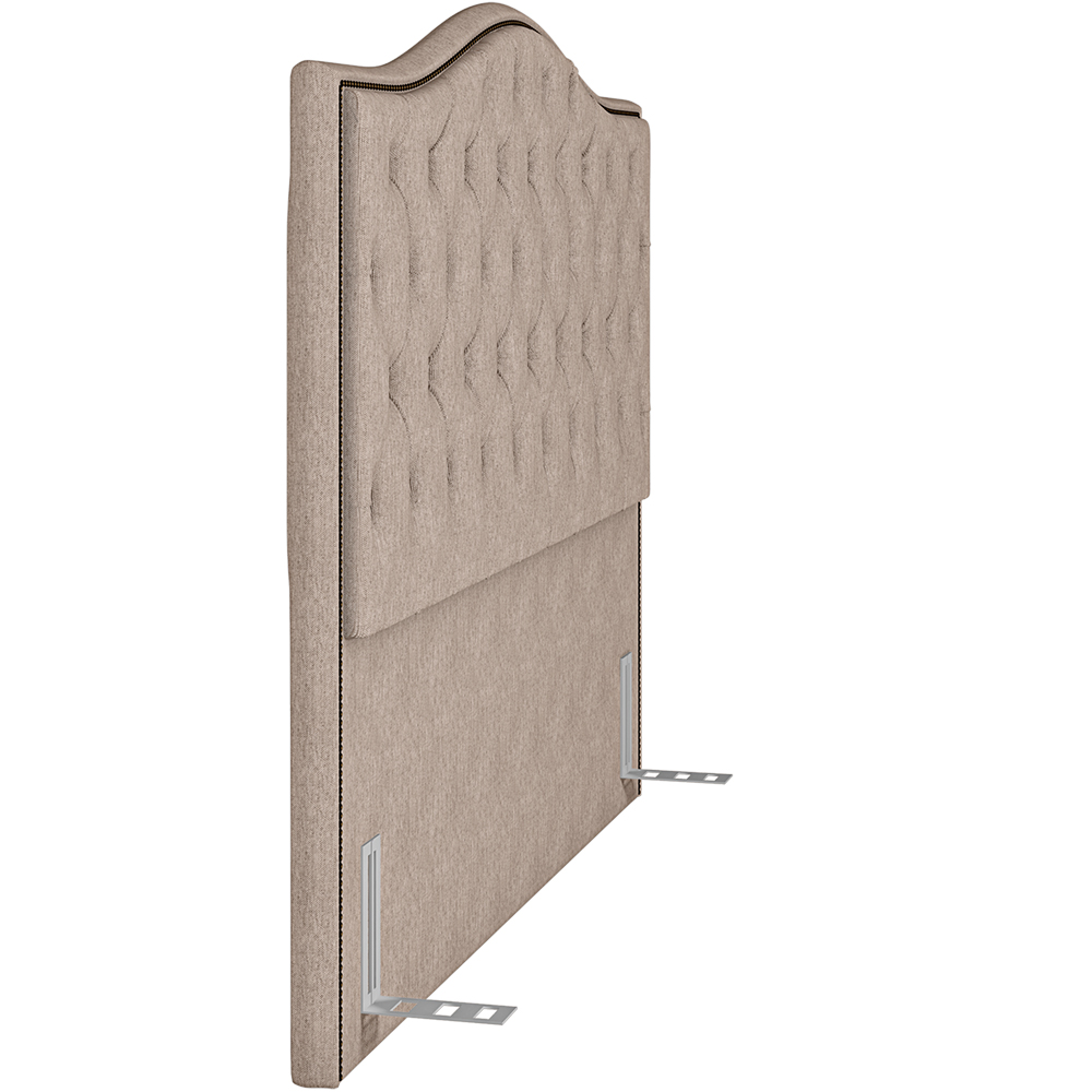 Cabeceira Cama Box Casal Queen 160 cm P05 Grécia Linho Bege - Lyam Decor
