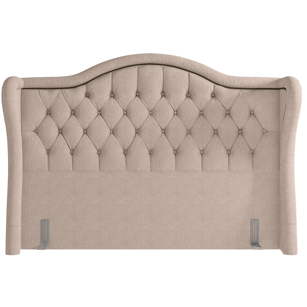 Cabeceira Cama Box Casal Queen 160 cm P05 Lisboa Linho Bege - Lyam Decor