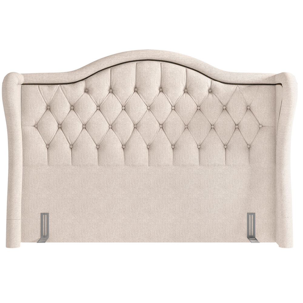 Cabeceira Cama Box Casal Queen 160 cm P05 Lisboa Linho Bege Claro - Lyam Decor