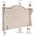 Cabeceira Cama Box Casal Queen 160 cm P05 Lisboa Linho Bege Claro - Lyam Decor