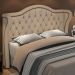 Cabeceira Cama Box Casal Queen 160 cm P05 Lisboa Veludo Bege - Lyam Decor