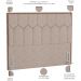 Cabeceira Cama Box Casal Queen 160 cm P05 Londres Linho Bege - Lyam Decor
