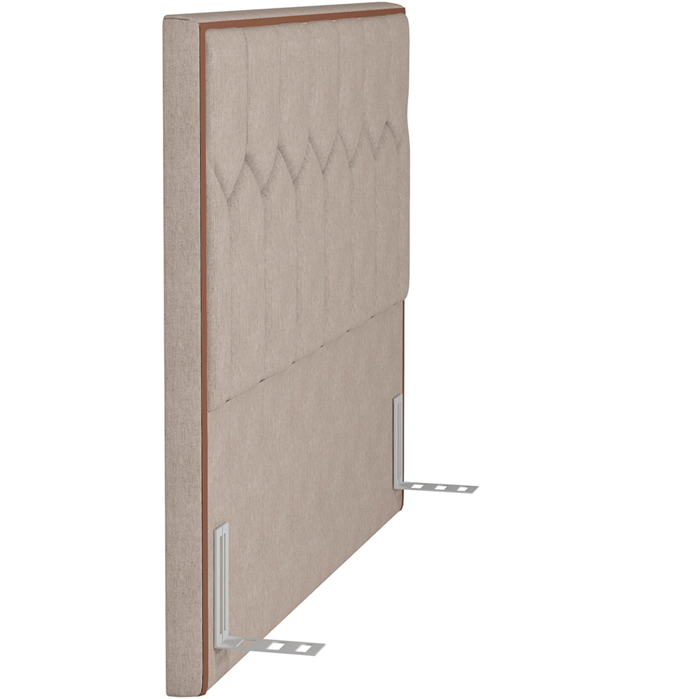 Cabeceira Cama Box Casal Queen 160 cm P05 Londres Linho Bege - Lyam Decor